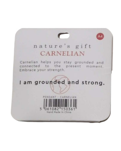 Carnelian- Stay Grounded Pendant