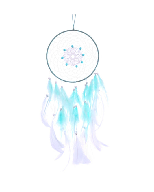 Turquoise with Beads Dreamcatcher 20cm