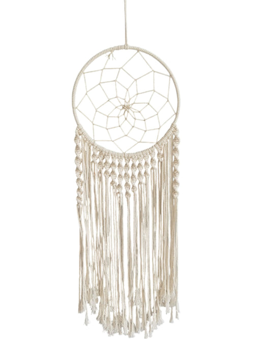 Cream Spiral Dreamcatcher 25cm