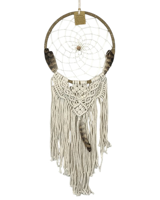 Webed Natural Dreamcatcher 25cm