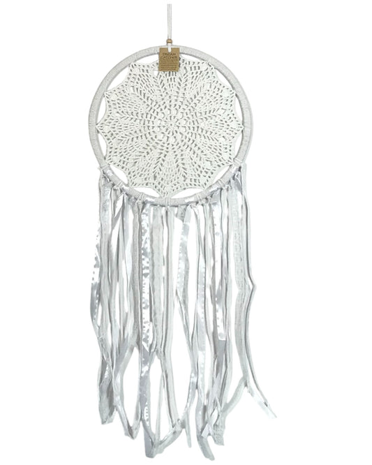 White Webbed Dreamcatcher 32cm
