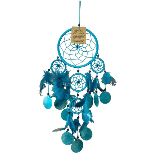 Teal with Shell Dreamcatcher 12cm NEW!