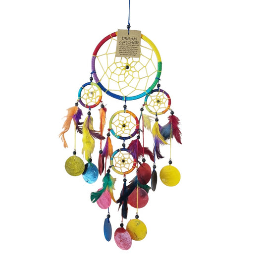 Multi Colours with Shell Dreamcatcher 12cm NEW!