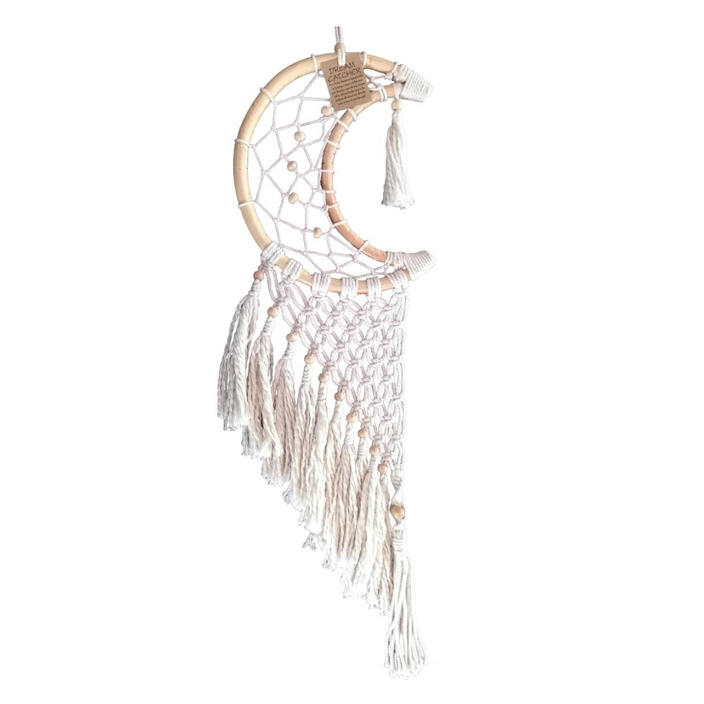 White Half Moon with Tassels 25cm NEW!