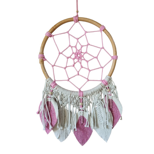 Flower of Life with Pink Leaves Dreamcatcher 32cm NEW!