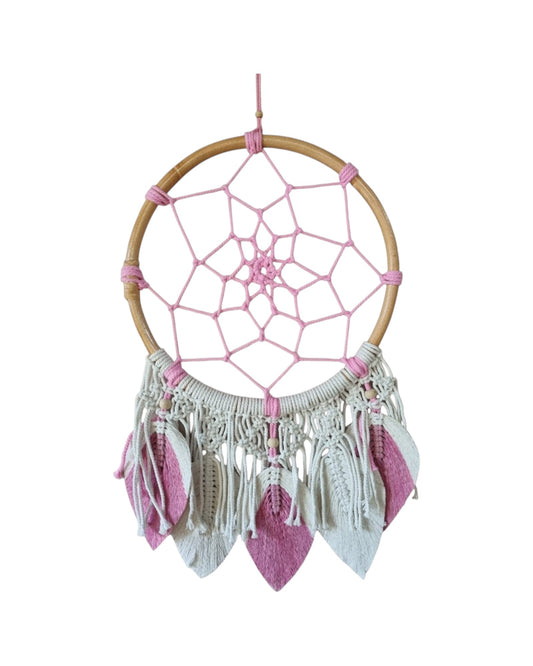 Flower of Life with Pink Leaves Dreamcatcher 32cm NEW!