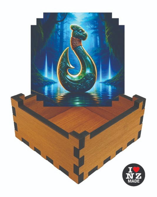 Fish Hook Rimu Veneer Giftbox