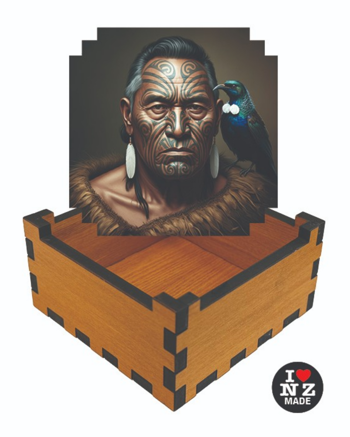 Maori Rangatira 2 Rimu Veneer Giftbox