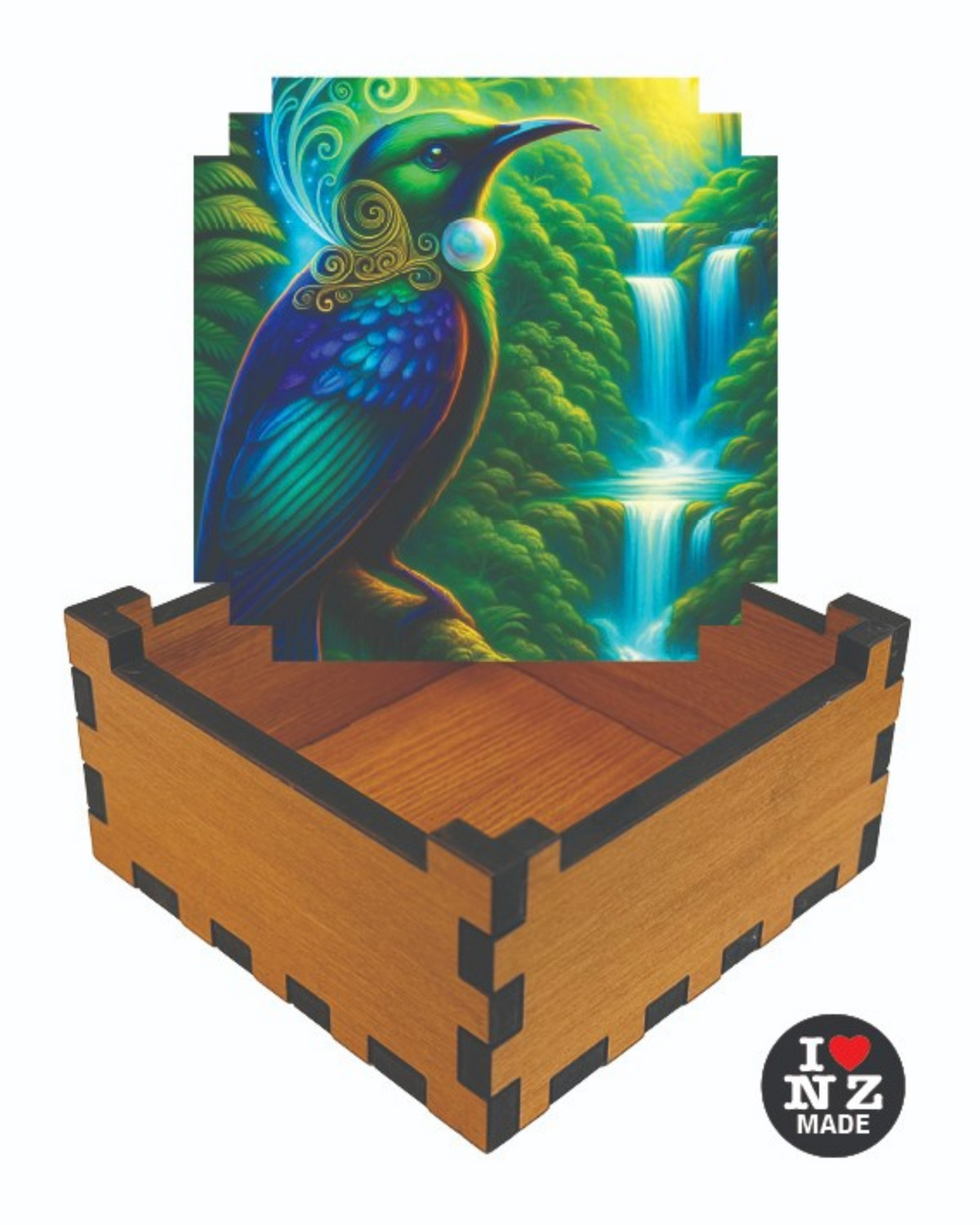 Tui Waterfall Rimu Veneer Giftbox