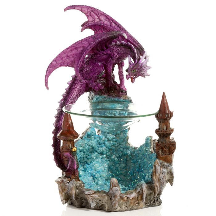 Dark Legends Fortress Oil and Wax Burner with Glass Dish