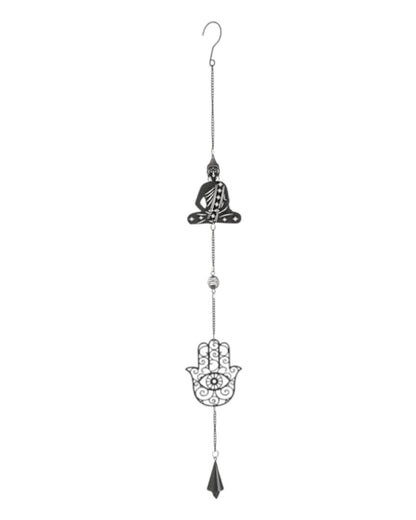 Buddha with hamsa hanger