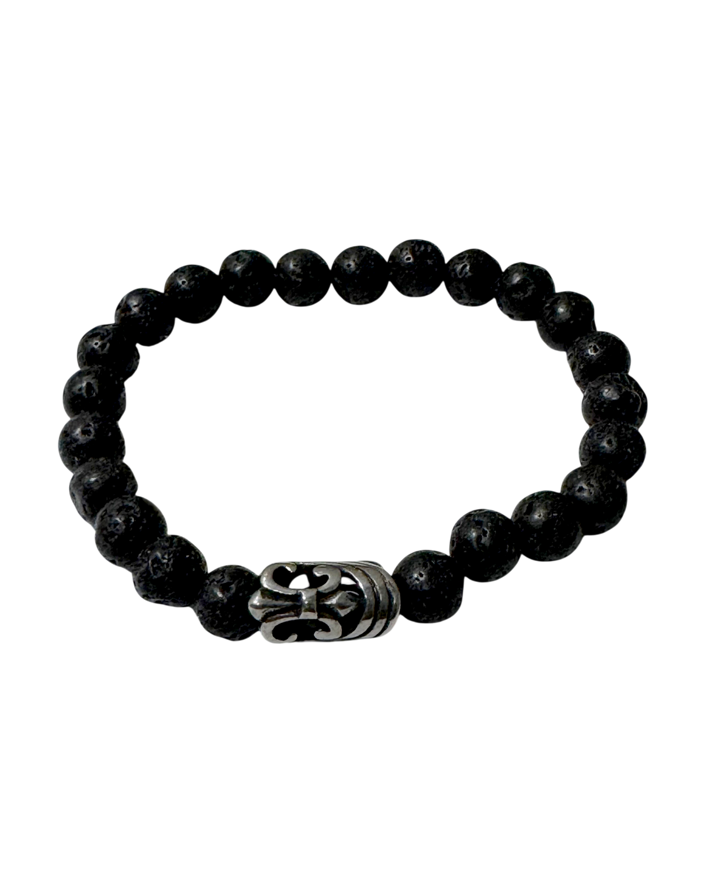Men’s Bracelet Lava stone & Celtic Sword Bead