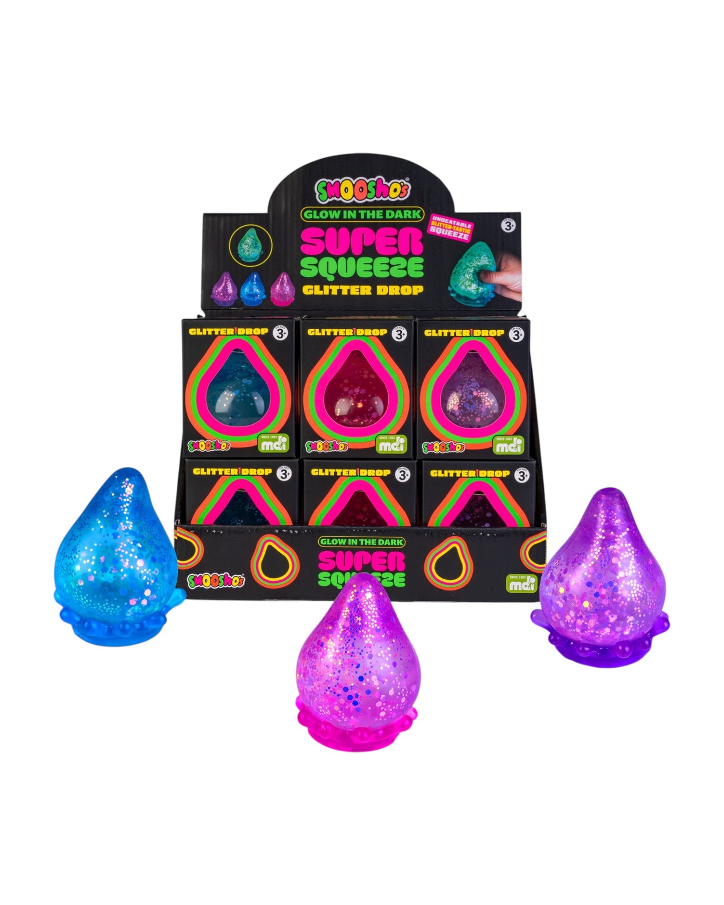 Smoosho’s Super Squeeze GID Sparkle Drop