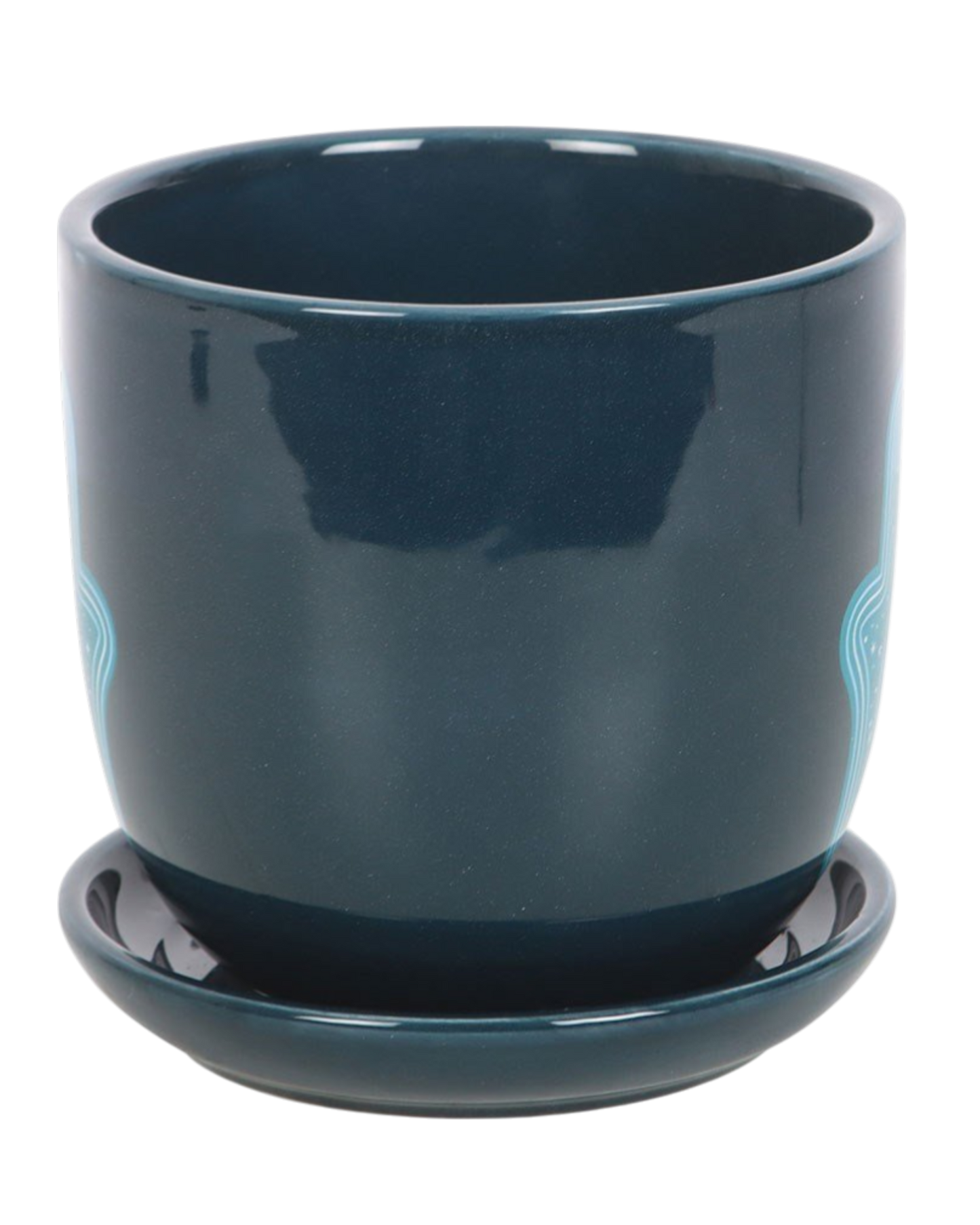 Blue Hand of Hamsa Ceramic Plant Pot NEW!