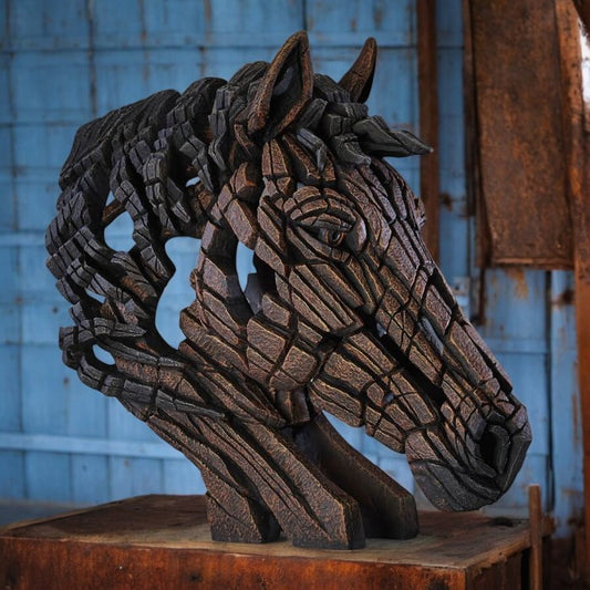 EDGE HORSE BUST Sculpture