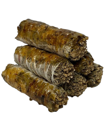 White Sage and Copal Smudge 4 inch