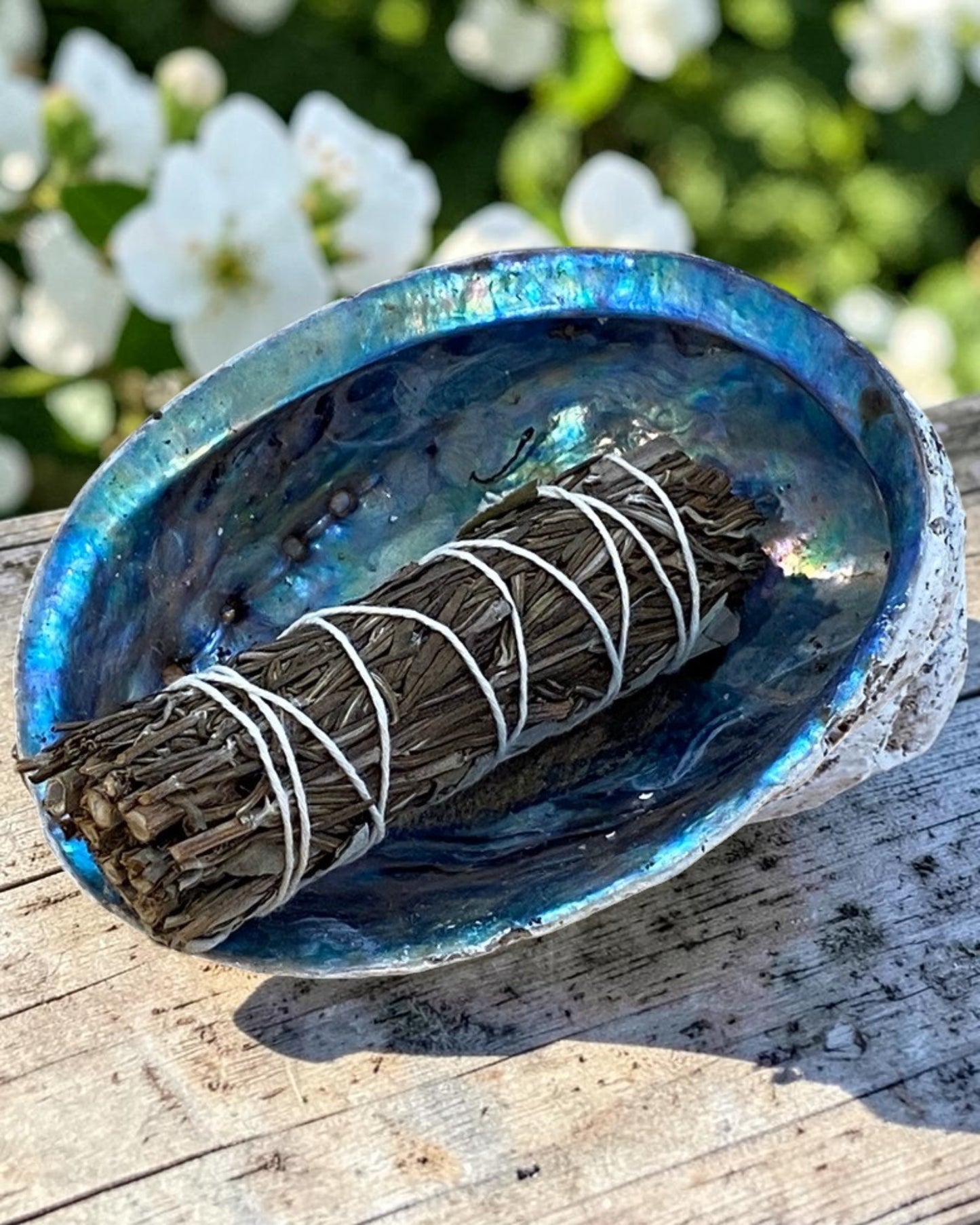 White Sage & Rosemary Smudge 4 inch