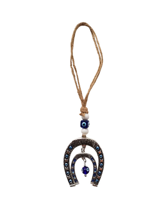 Horse Shoe Evil Eye Hanging Ornament