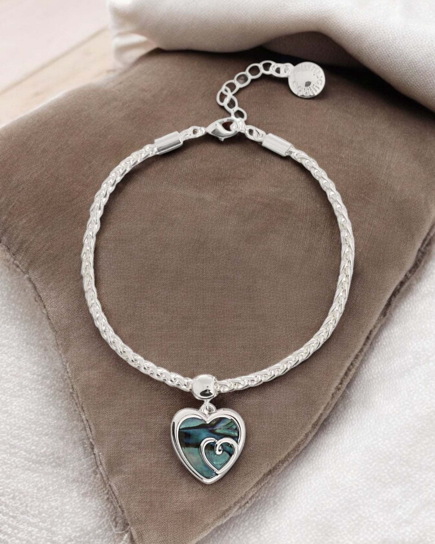 Equilibrium Bracelet Paua Shell Heart