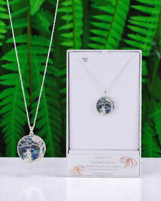 Equilibrium Paua Shell Moon Gazer Necklace