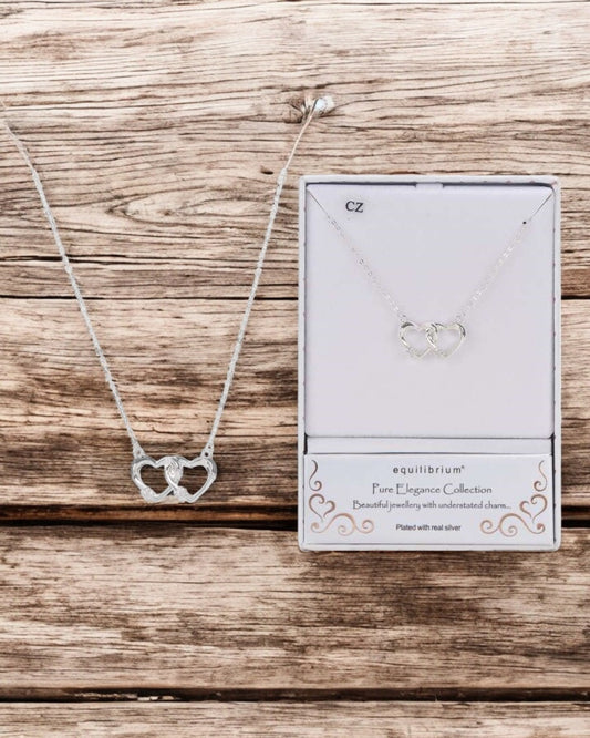 Equilibrium Elegance Entwined Heart Necklace NEW!