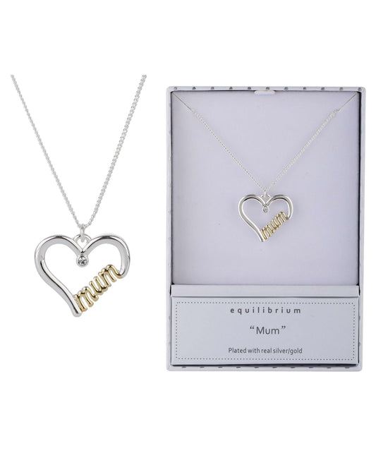 Equilibrium Mum Necklace Two Toned