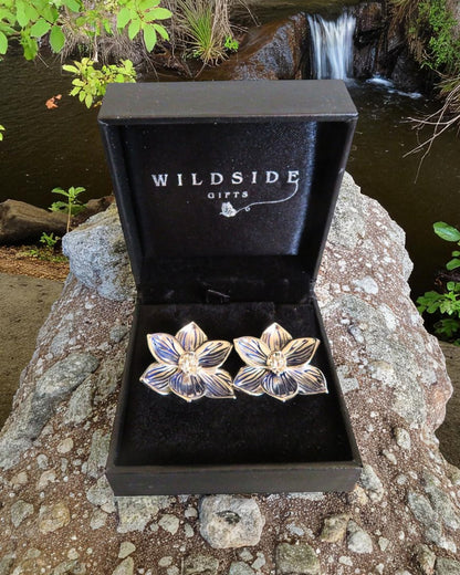 Sun Orchid Drop Earrings