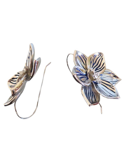 Sun Orchid Drop Earrings