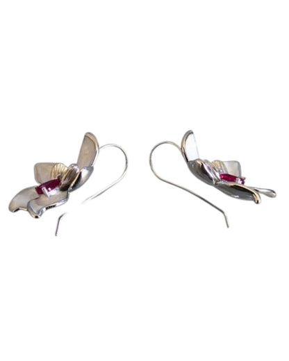 White Orchid Earrings