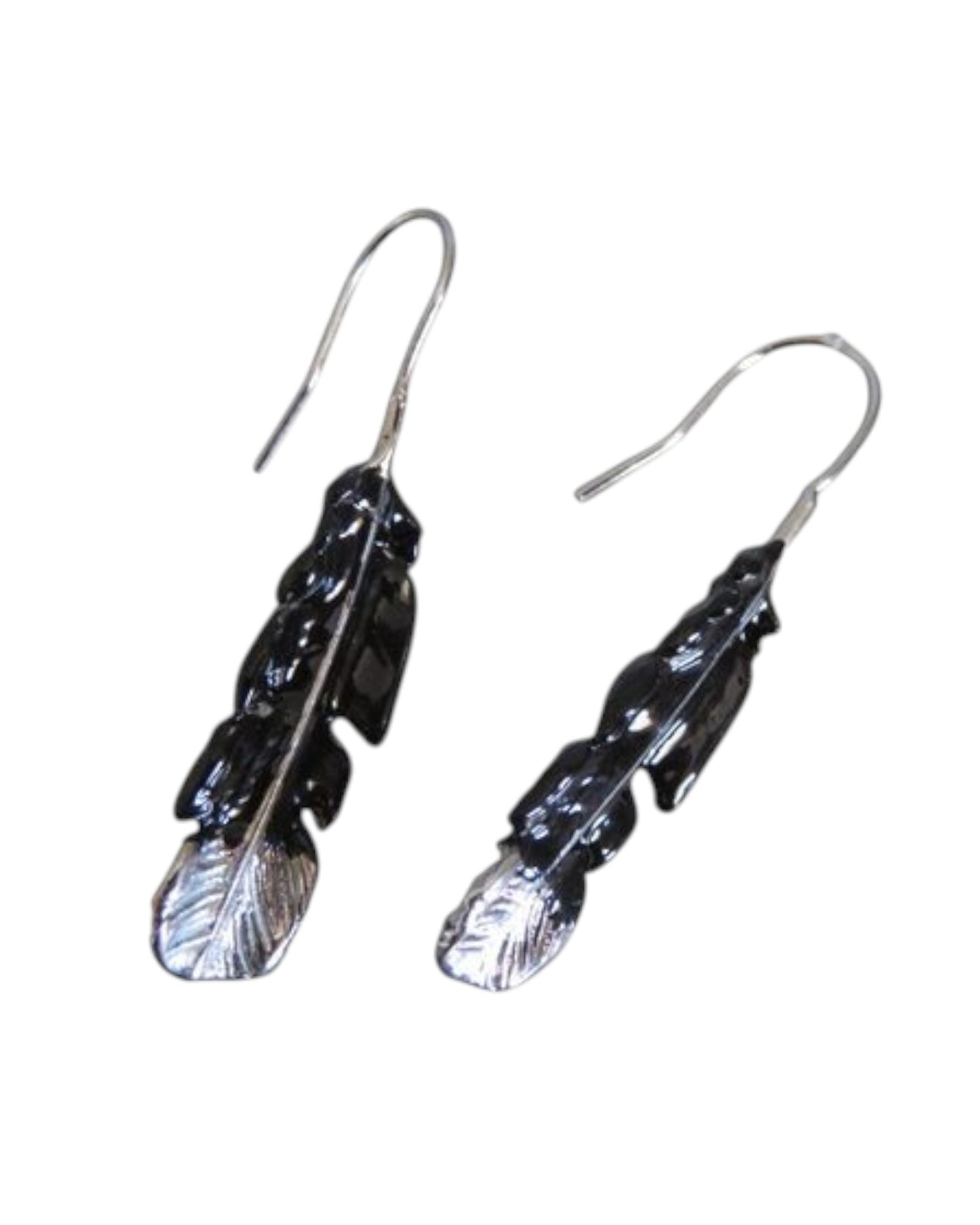 Huia Feather Drop Earrings