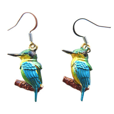 KINGFISHER DROP EARRINGS