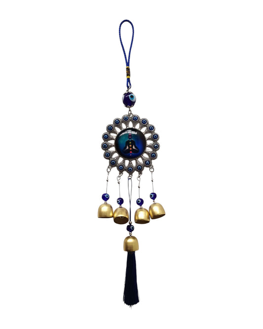 Chkara Hanging Ornament with Bells and Evil Eye