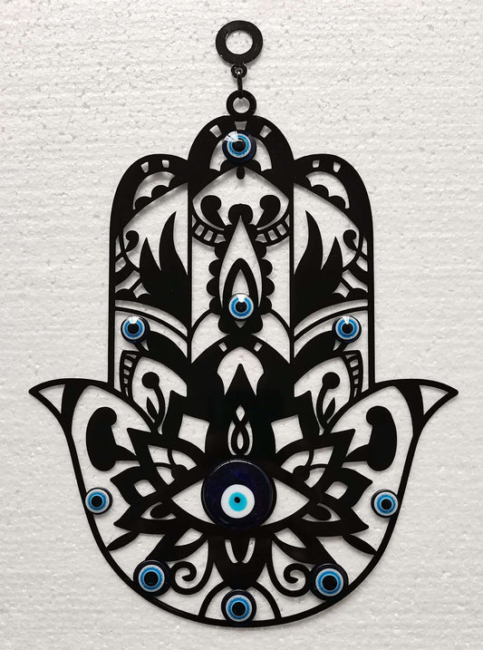 Hamsa Hand Wall Hanging with Evil Eye