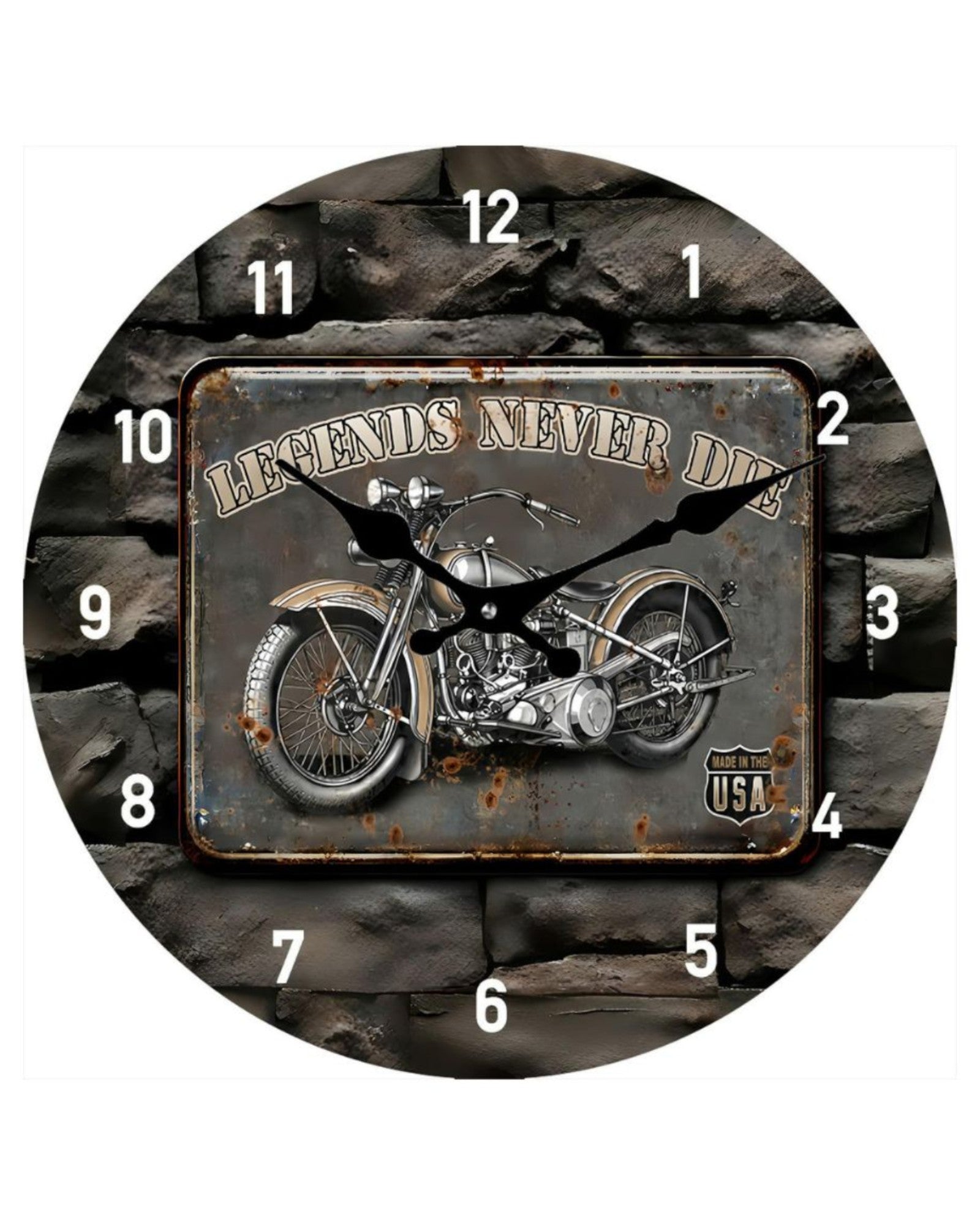 Legends Never Die - Glass Clock – Snazzi Gifts