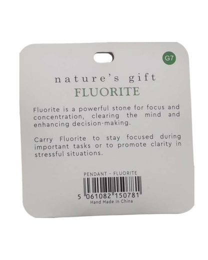 Fluorite- Focus & Concentration Pendant