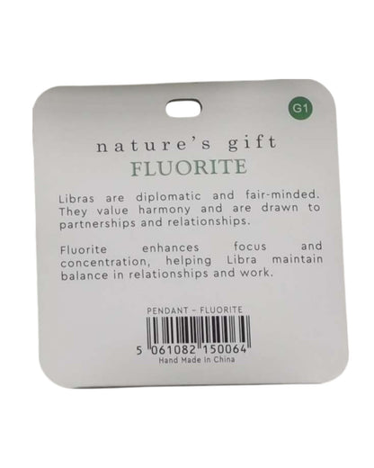 Fluorite- Libra Pendant