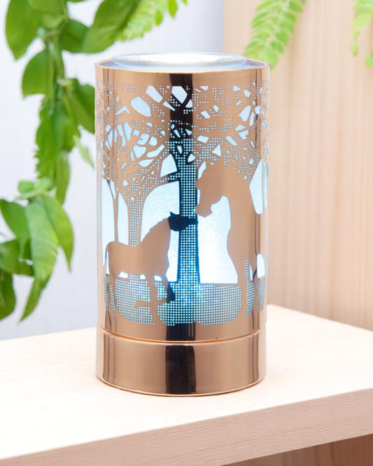 Rose Gold Mare & Foal LED wax warmer