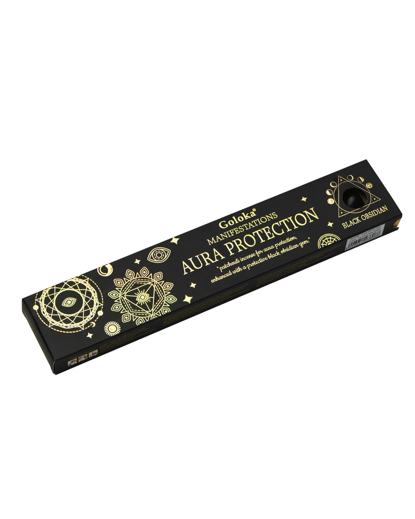 Aura Protection- Patchouli with Black Obsidian