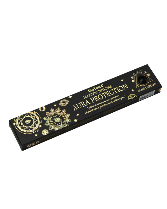 Aura Protection- Patchouli with Black Obsidian