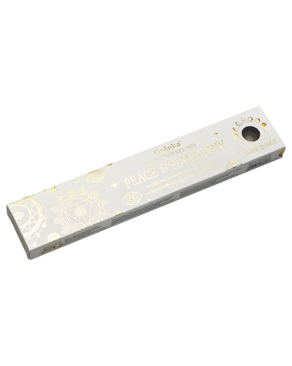 Peace & Harmony- Sandalwood Incense with Clear Quartz