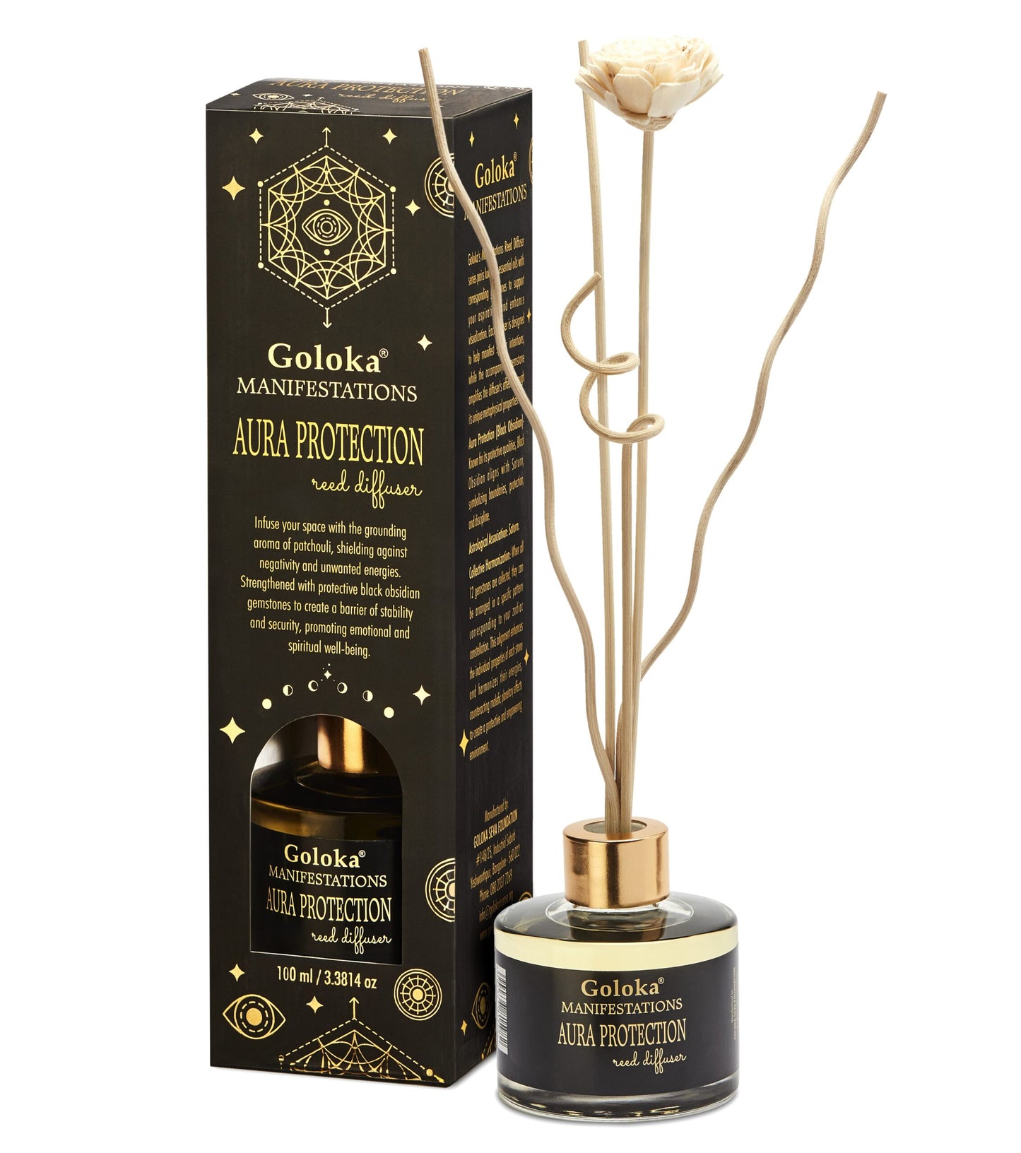 Aura Protection Patchouli & Black Obsidian Reed Diffuser