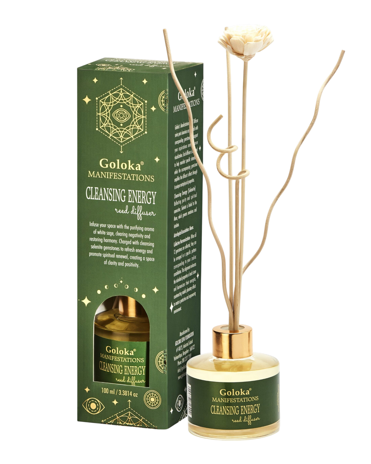 Cleansing Energy White Sage & Selenite Reed Diffuser