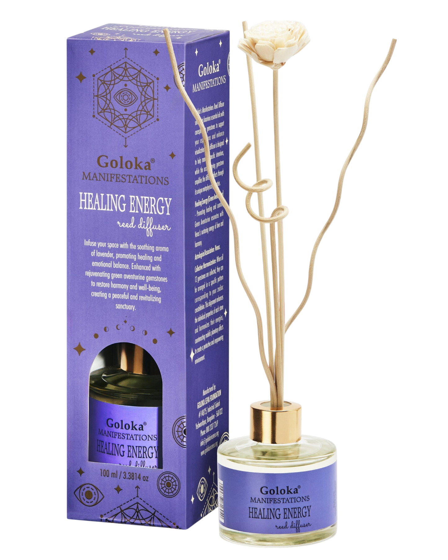 Healing Energy Lavender & Green Aventurine Reed Diffuser