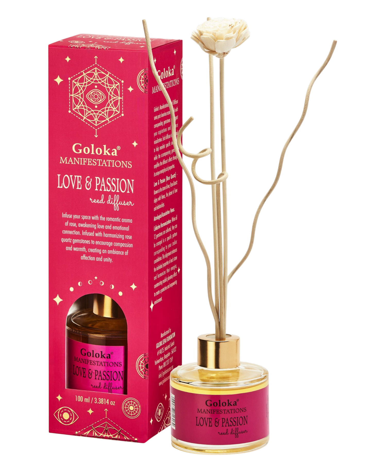Love & Passion Rose & Rose Quartz Reed Diffuser