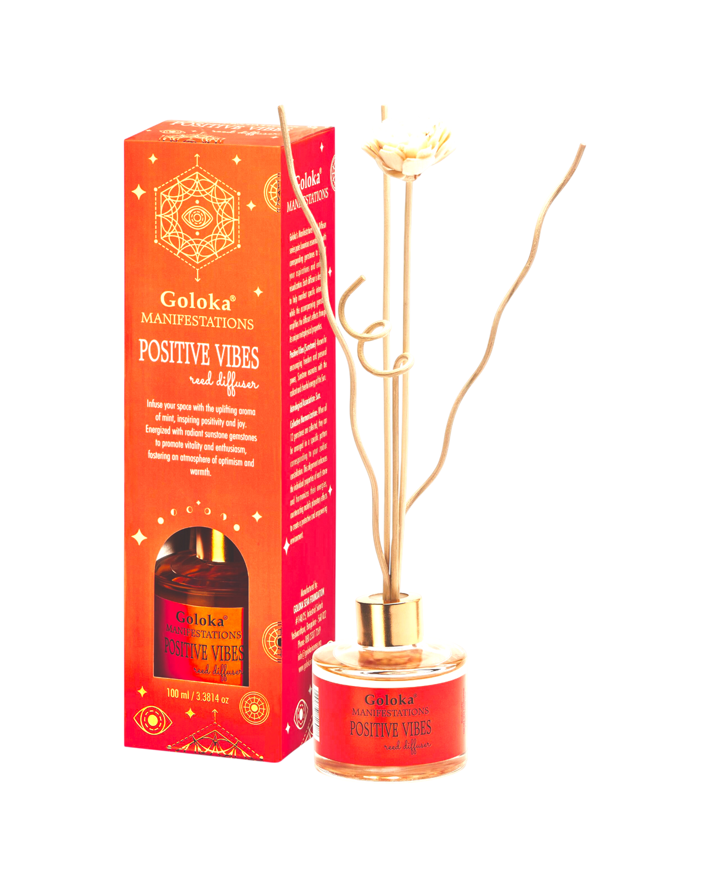Positive Vibes- Mint with Sunstone Reed Diffuser