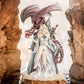 White Queen on Throne with Dragon Figurine