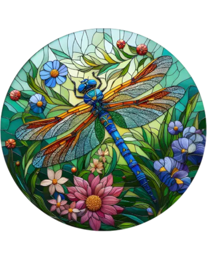 Dragonfly Stained Glass Hanger