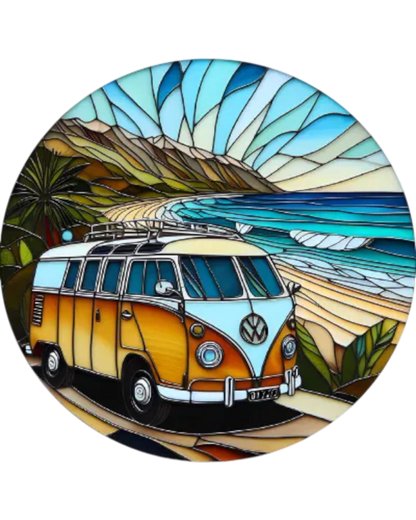 Combi Van Stained Glass Hanger