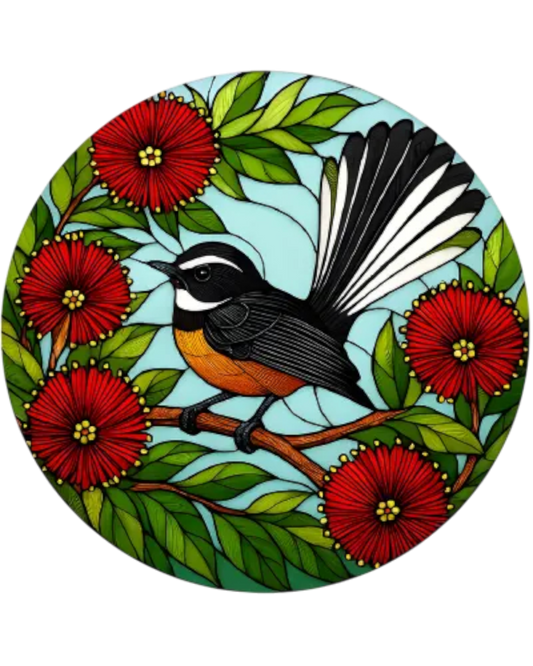 Fantail Stained Glass Hanger