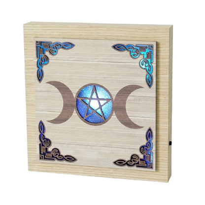 Triple Moon Colour Changing LED Plaque NEW!